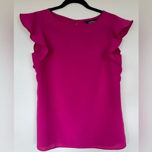 Women’s Lands End Blouse, Fushia, Size 6